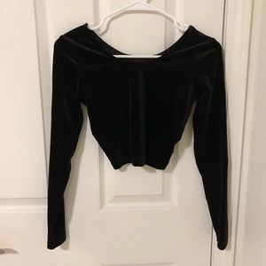 AA Velvet Crop Top